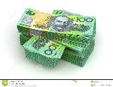 Stack of Australian Dollar ( with clipping ...